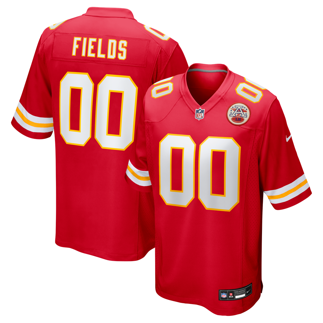 Justin Fields Kansas City Chiefs Nike Game Official Jersey - Red