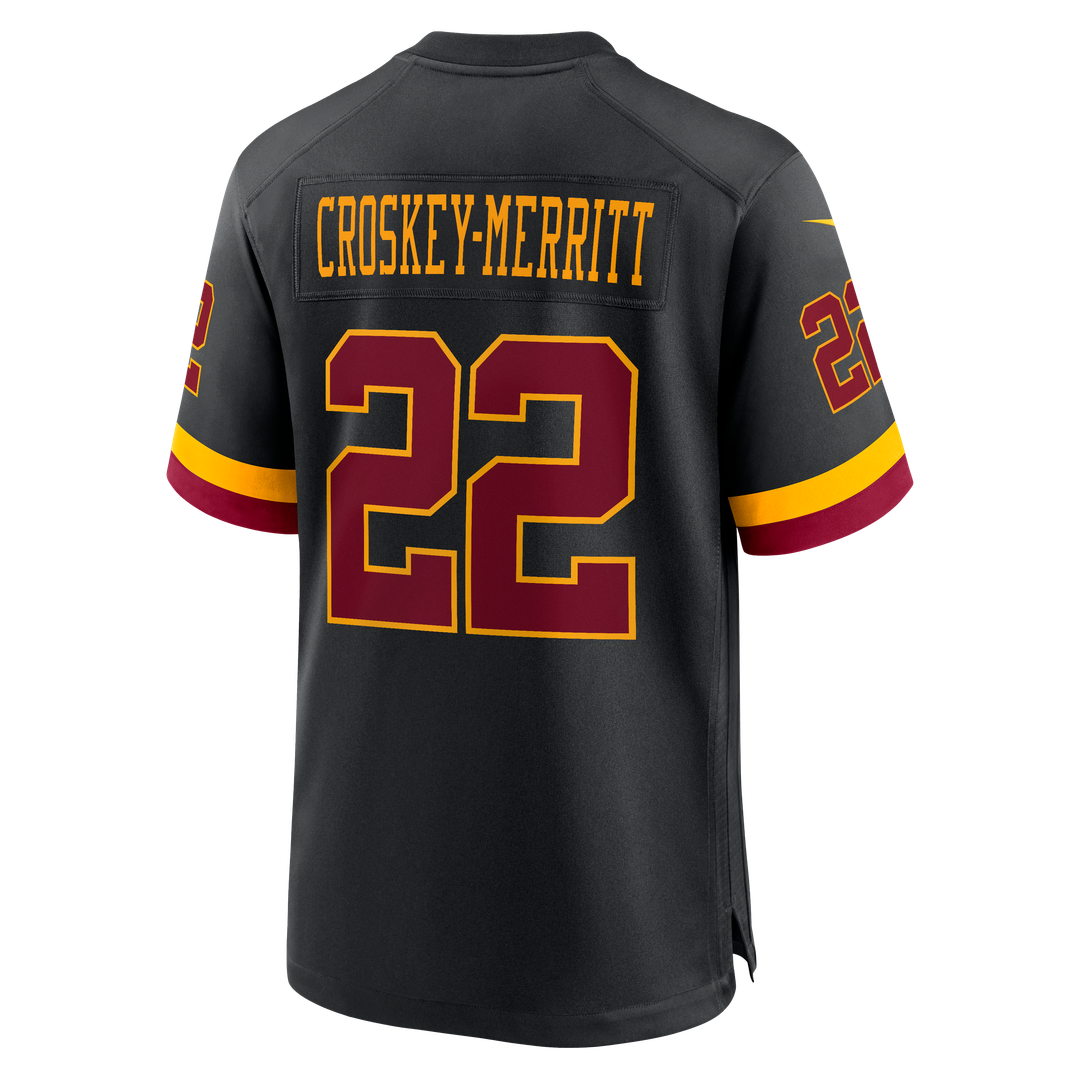 Jacory Croskey-Merritt Washington Commanders Nike Game Super Bowl Era Official Jersey - White