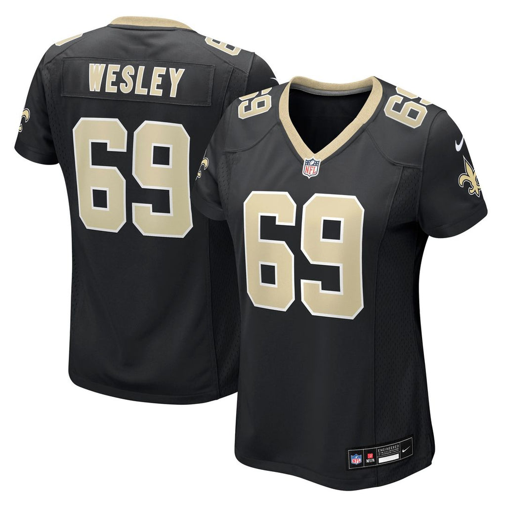 Barry Wesley New Orleans Saints Nike Women's Team Game Official Jersey -  Black