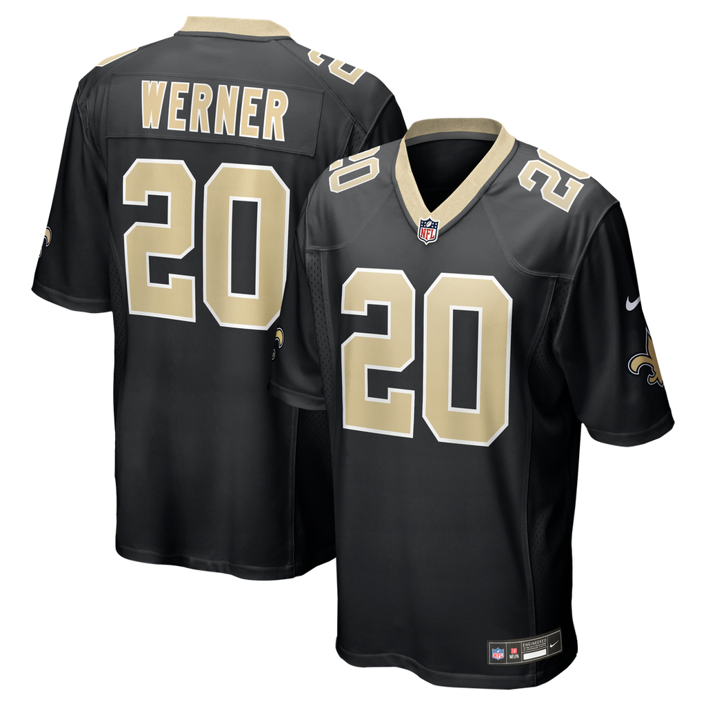 Pete Werner New Orleans Saints Nike Game Official Jersey - Black
