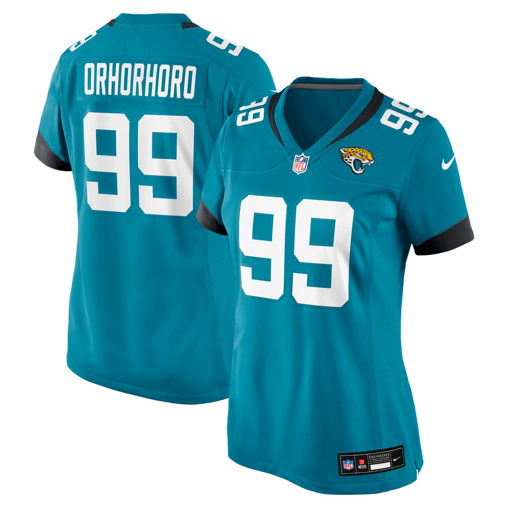 Ruke Orhorhoro Jacksonville Jaguars Nike Women's Team Game Official Jersey -  Teal