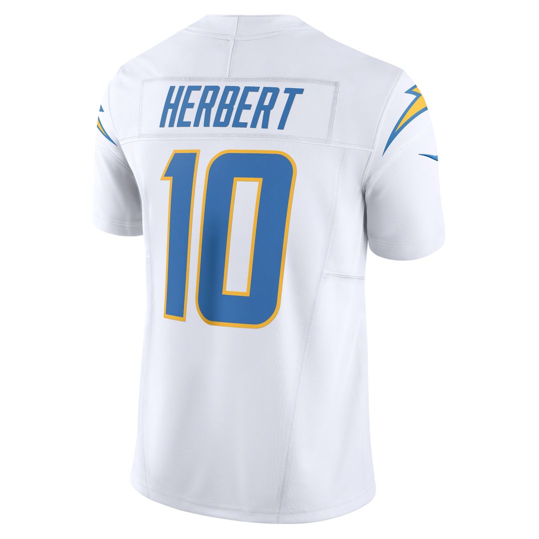 Justin Herbert Los Angeles Chargers Nike Vapor F.U.S.E. Limited Official Jersey - White