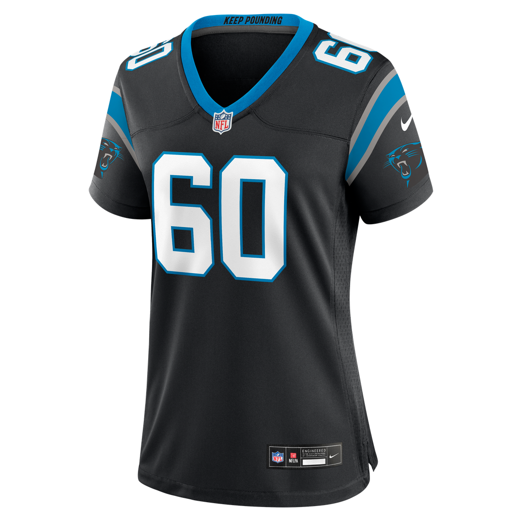 Nick Samac Carolina Panthers Nike Women's Team Game Jersey - Black