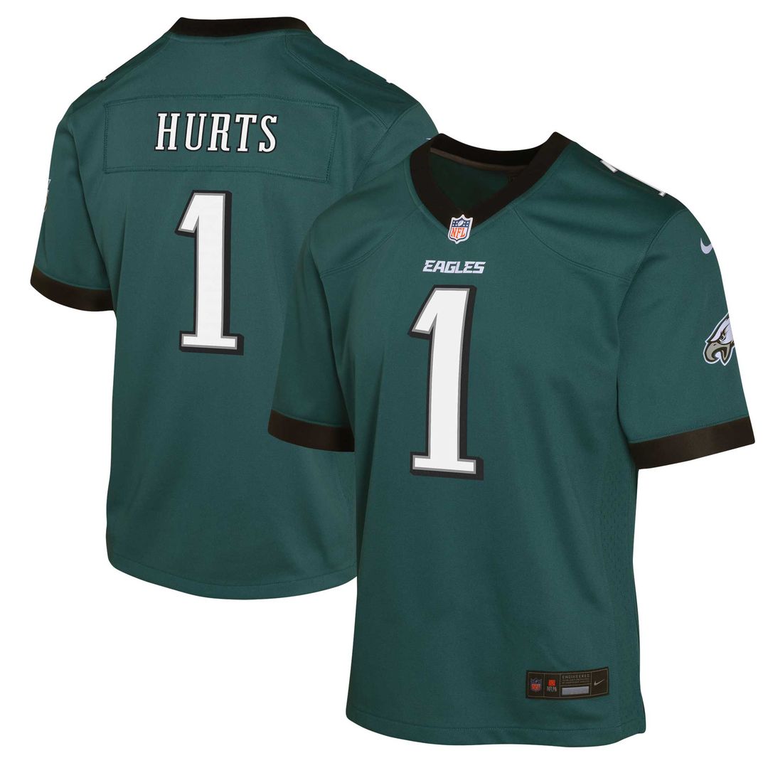 Jalen Hurts Philadelphia Eagles Nike Youth Game Jersey - Kelly Green