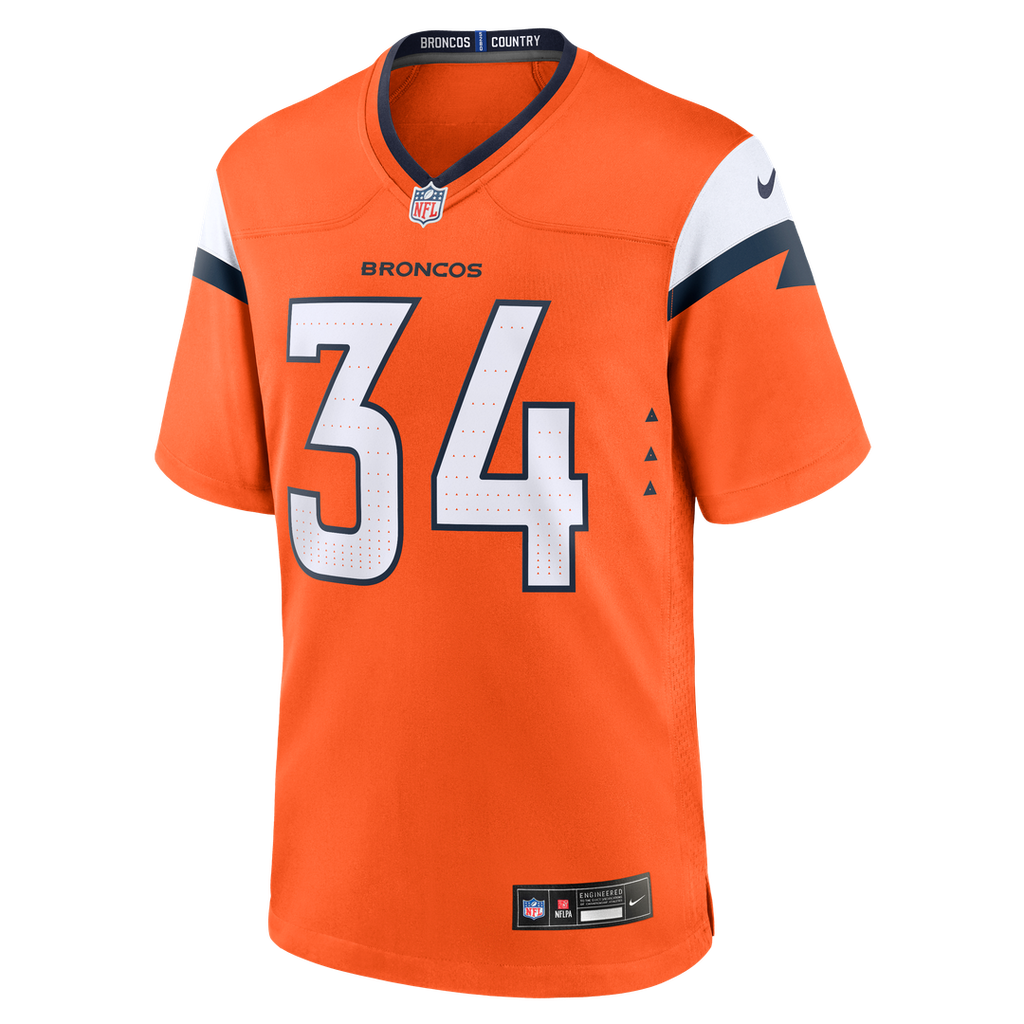 JL Skinner Denver Broncos Nike Team Game Jersey - Orange