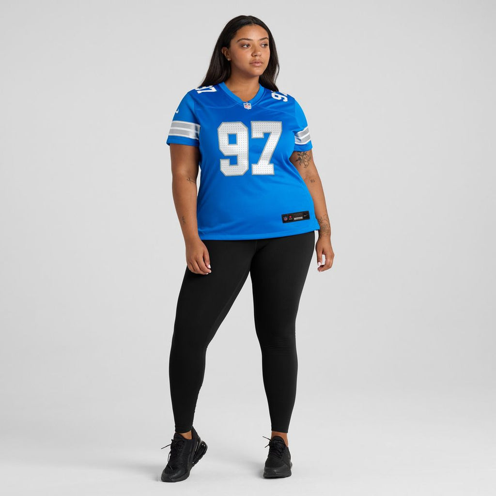 Aidan Hutchinson Detroit Lions Nike Women's Game Official Jersey - Blue