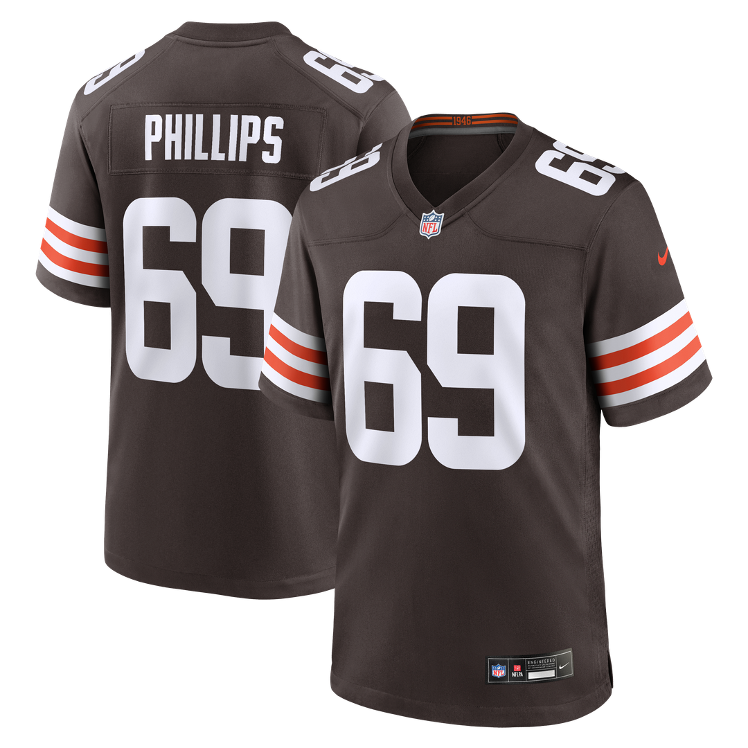 Tyre Phillips Cleveland Browns Nike Team Game Official Jersey -  Brown
