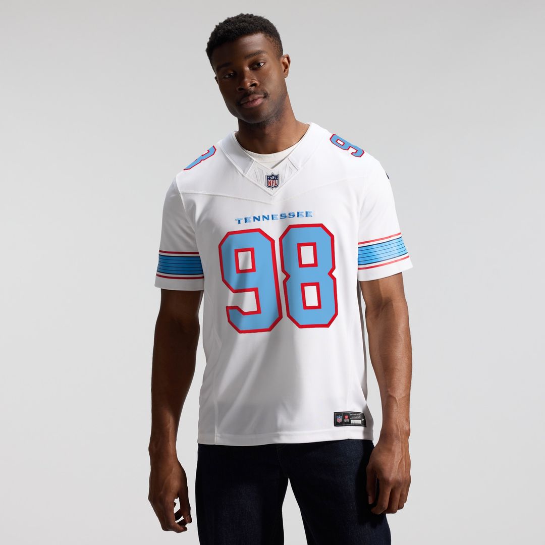 Jeffery Simmons Tennessee Titans Nike Vapor F.U.S.E. Stitched Limited Official Jersey - White