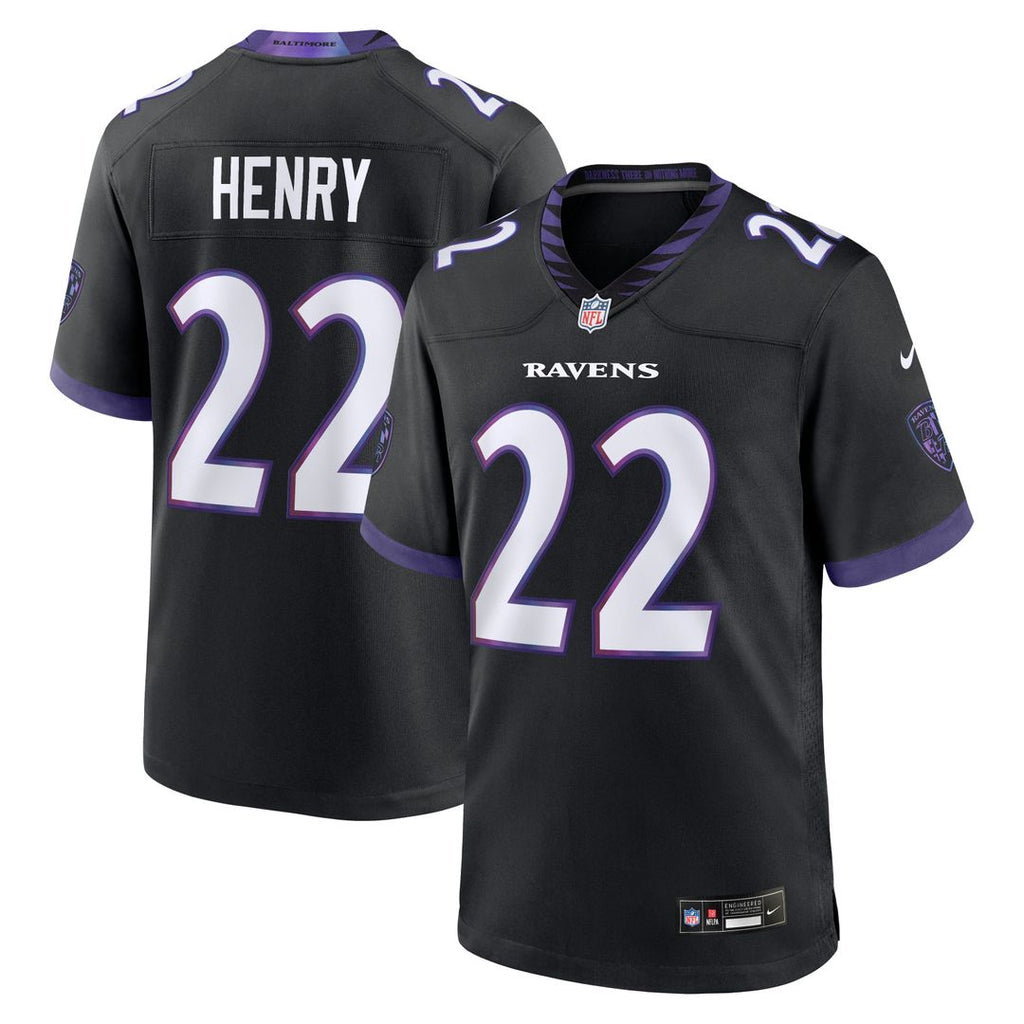 Derrick Henry Baltimore Ravens Nike Alternate Game Official Jersey - Black