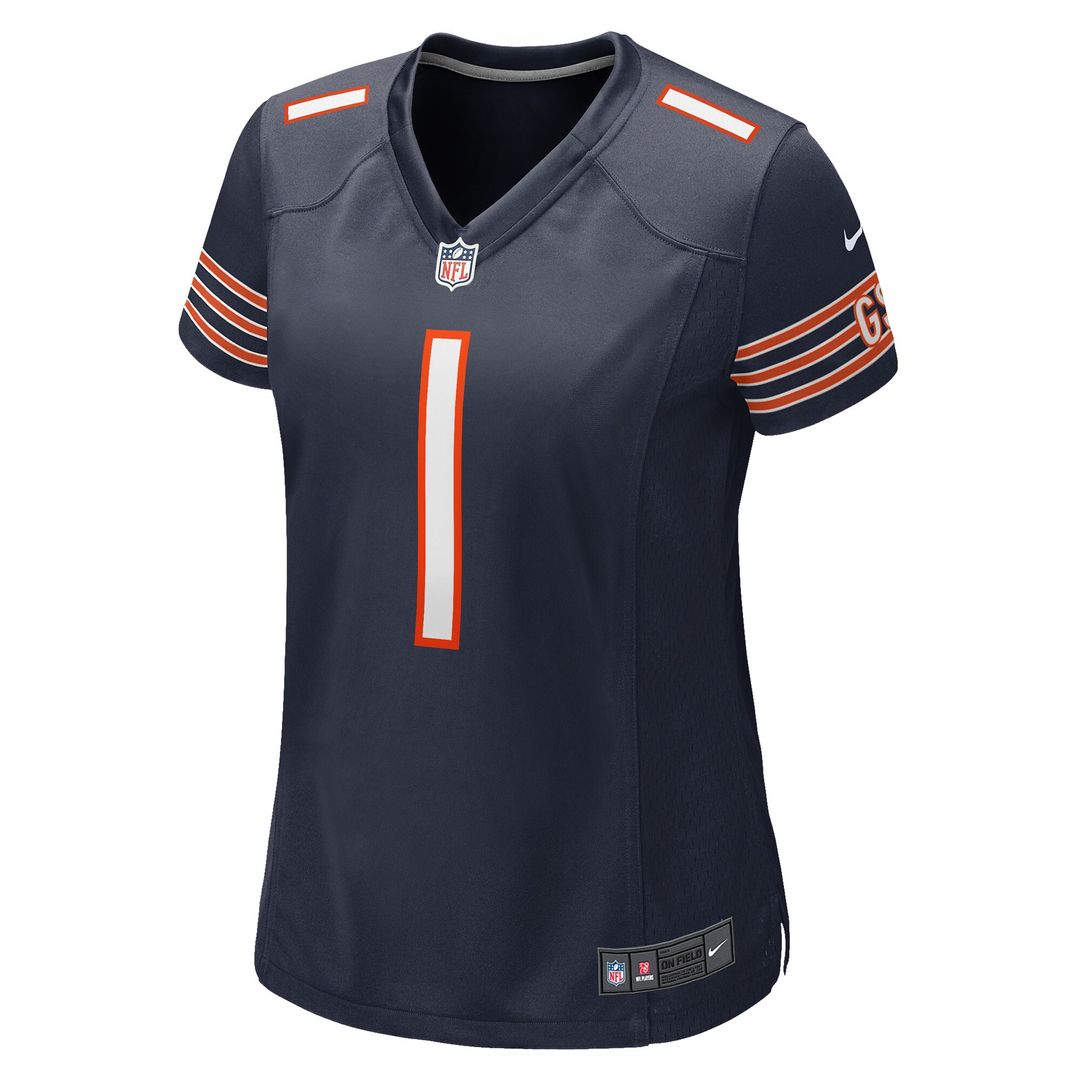 Number 1 Bride Chicago Bears Nike Women's Game Official Jersey - Navy