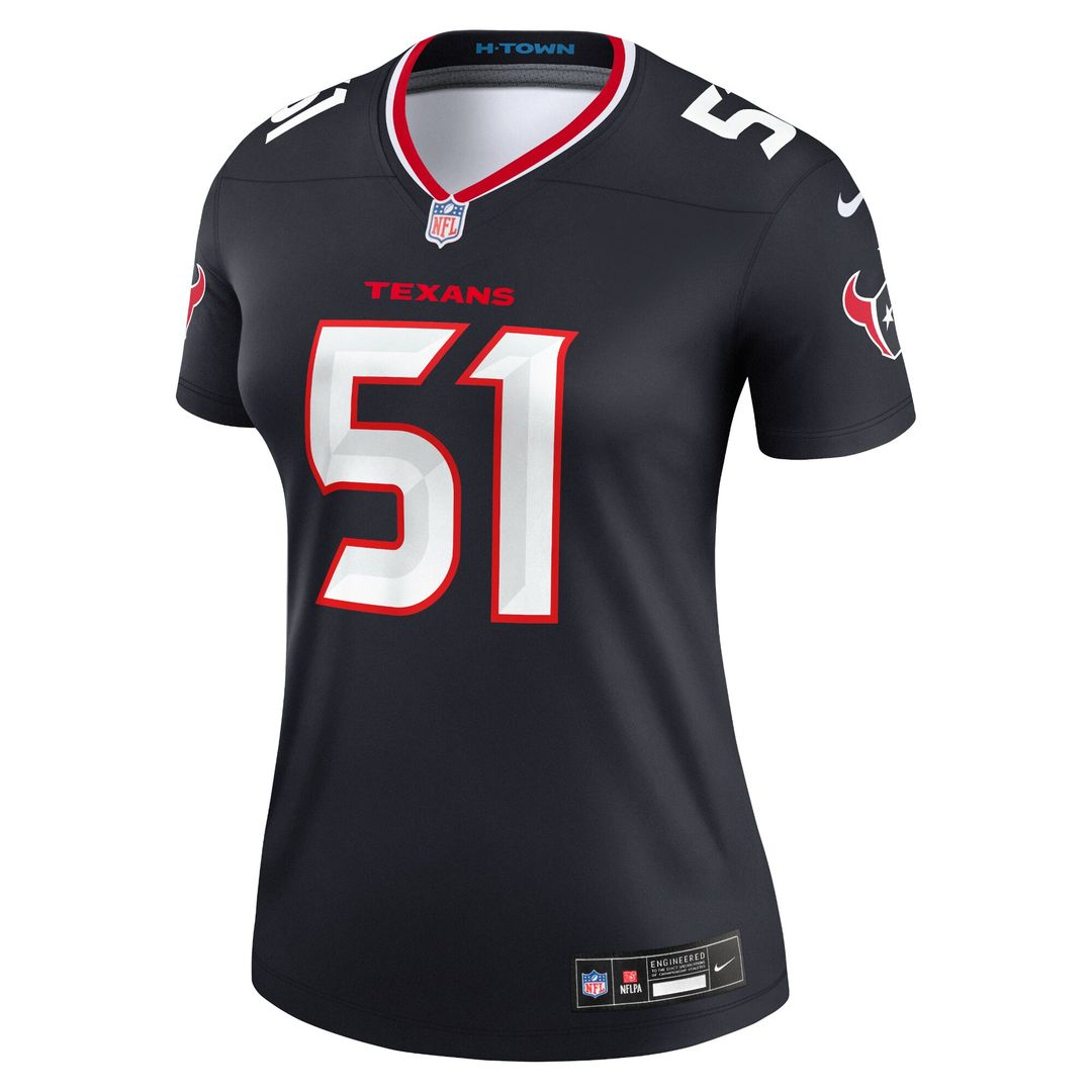 Will Anderson Jr. Houston Texans Nike Women's Legend Player Performance Top - Navy