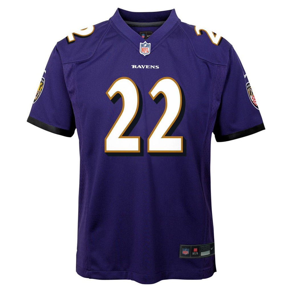 Derrick Henry Baltimore Ravens Nike Youth Game Official Jersey - Purple