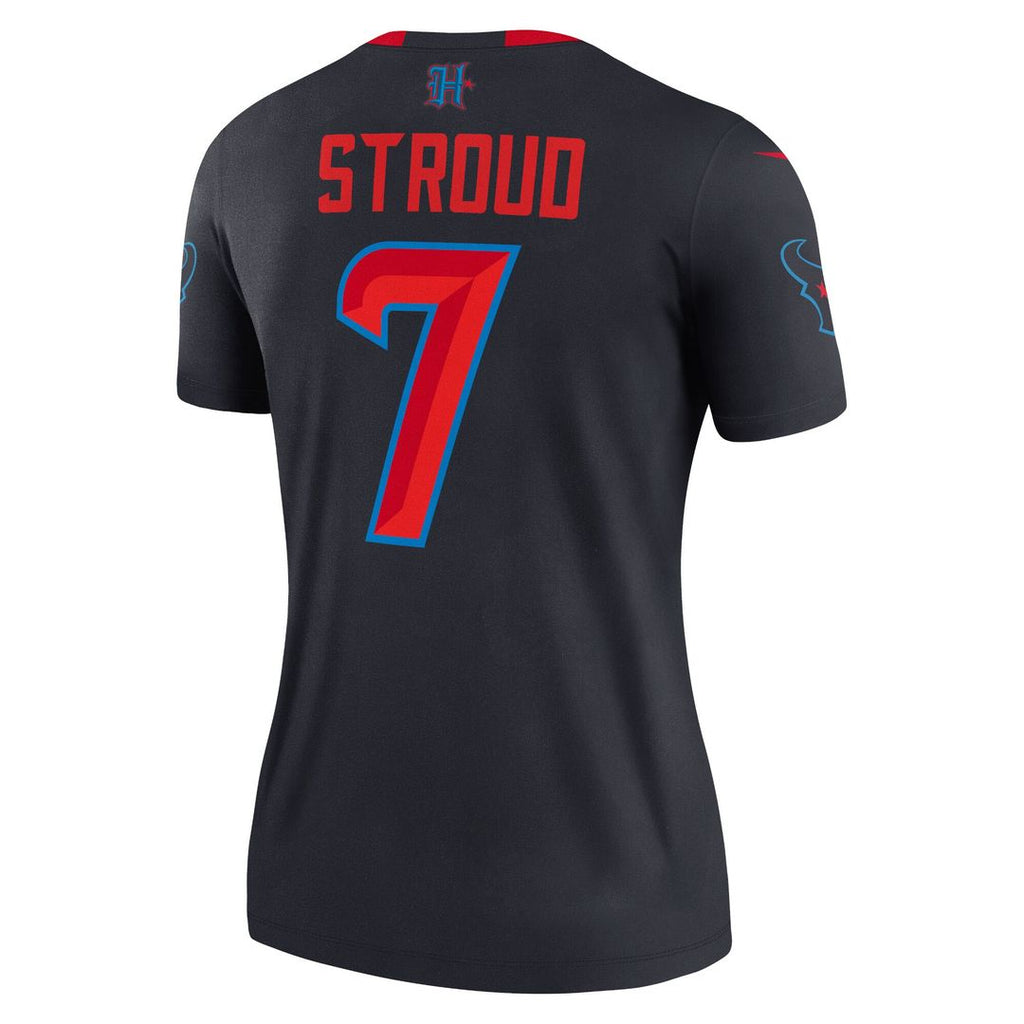 C.J. Stroud Houston Texans Nike Women's Alternate Legend Player Performance Top - Navy