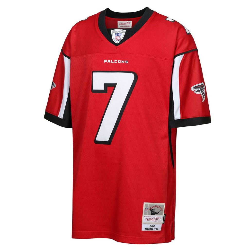 Michael Vick Atlanta Falcons Mitchell & Ness Youth 2003 Legacy Retired Player Official Jersey - Red