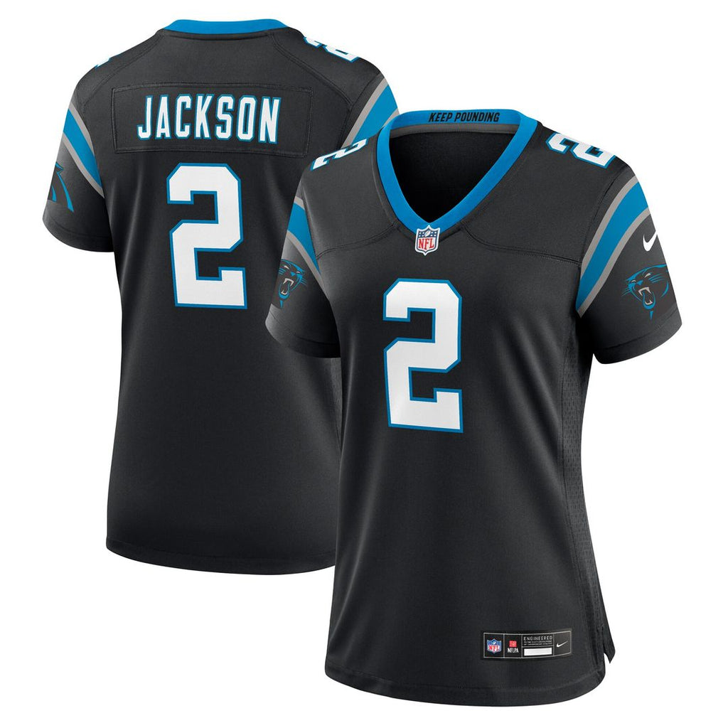Mike Jackson Carolina Panthers Nike Women's Game Jersey - Black