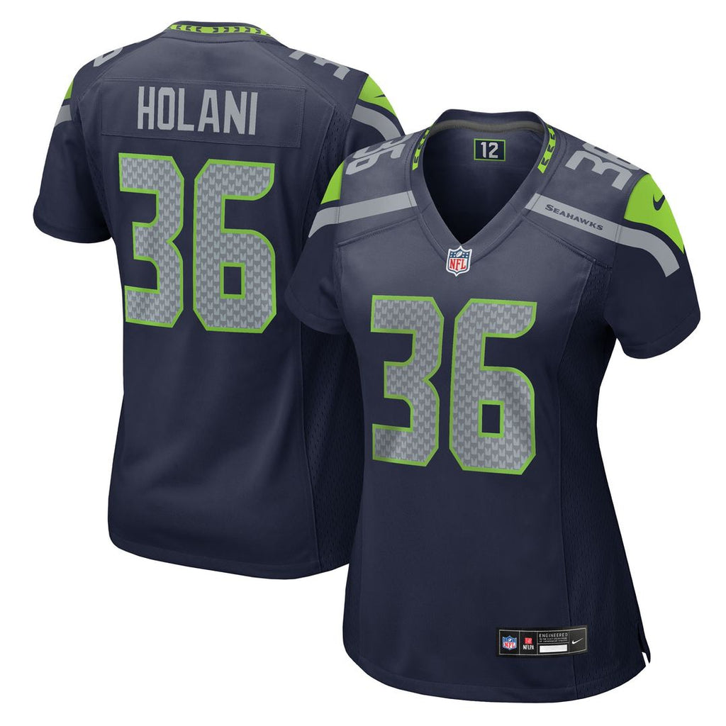 George Holani Seattle Seahawks Nike Women's Team Game Official Jersey -  College Navy