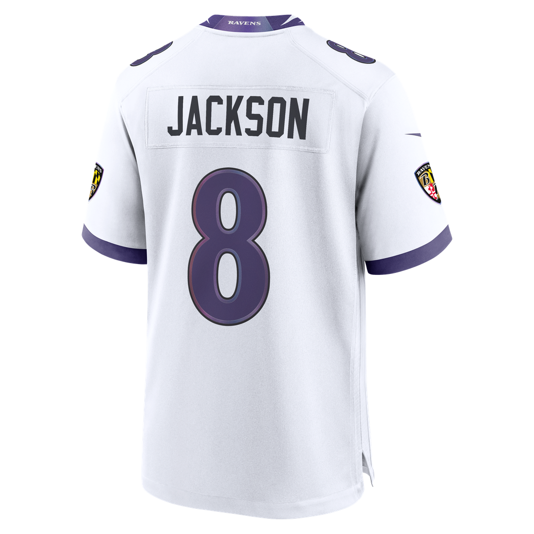 Lamar Jackson Baltimore Ravens Nike Game Jersey - White