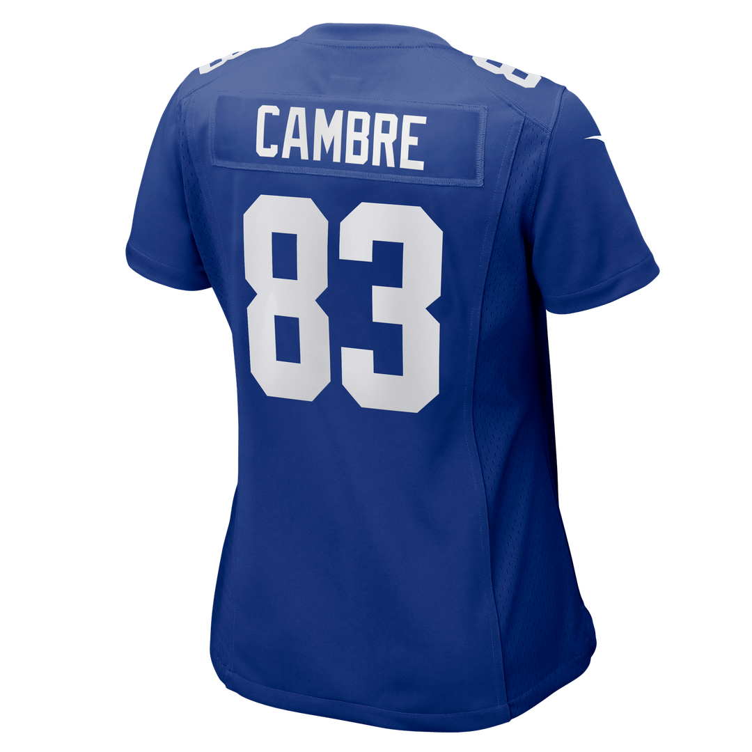Dalen Cambre New York Giants Nike Women's Team Game Official Jersey -  Royal