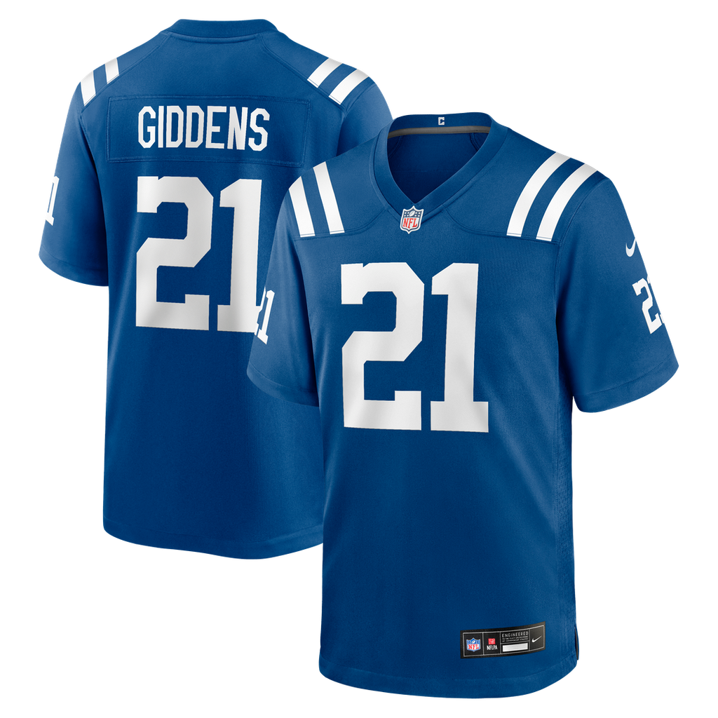 DJ Giddens Indianapolis Colts Nike Team Game Jersey - Royal