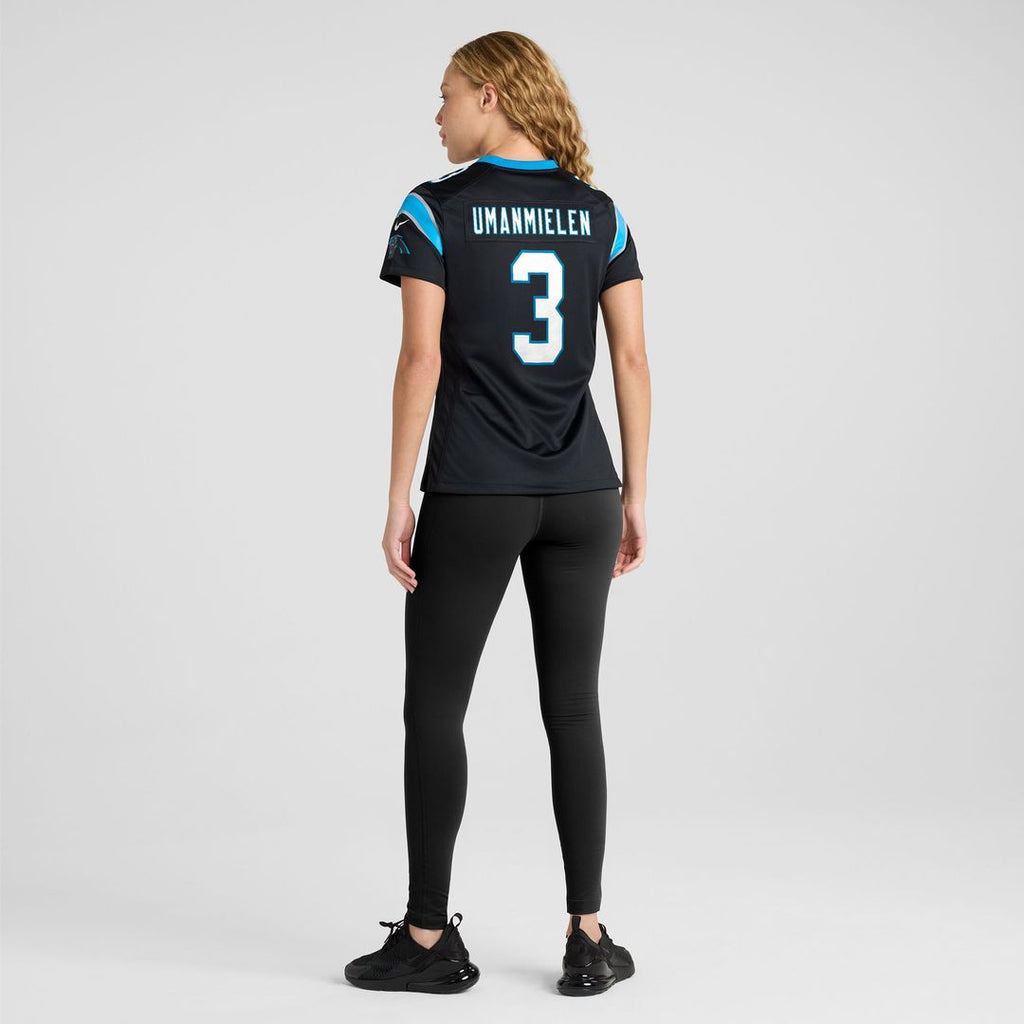 Princely Umanmielen Carolina Panthers Nike Women's Team Game Official Jersey -  Black