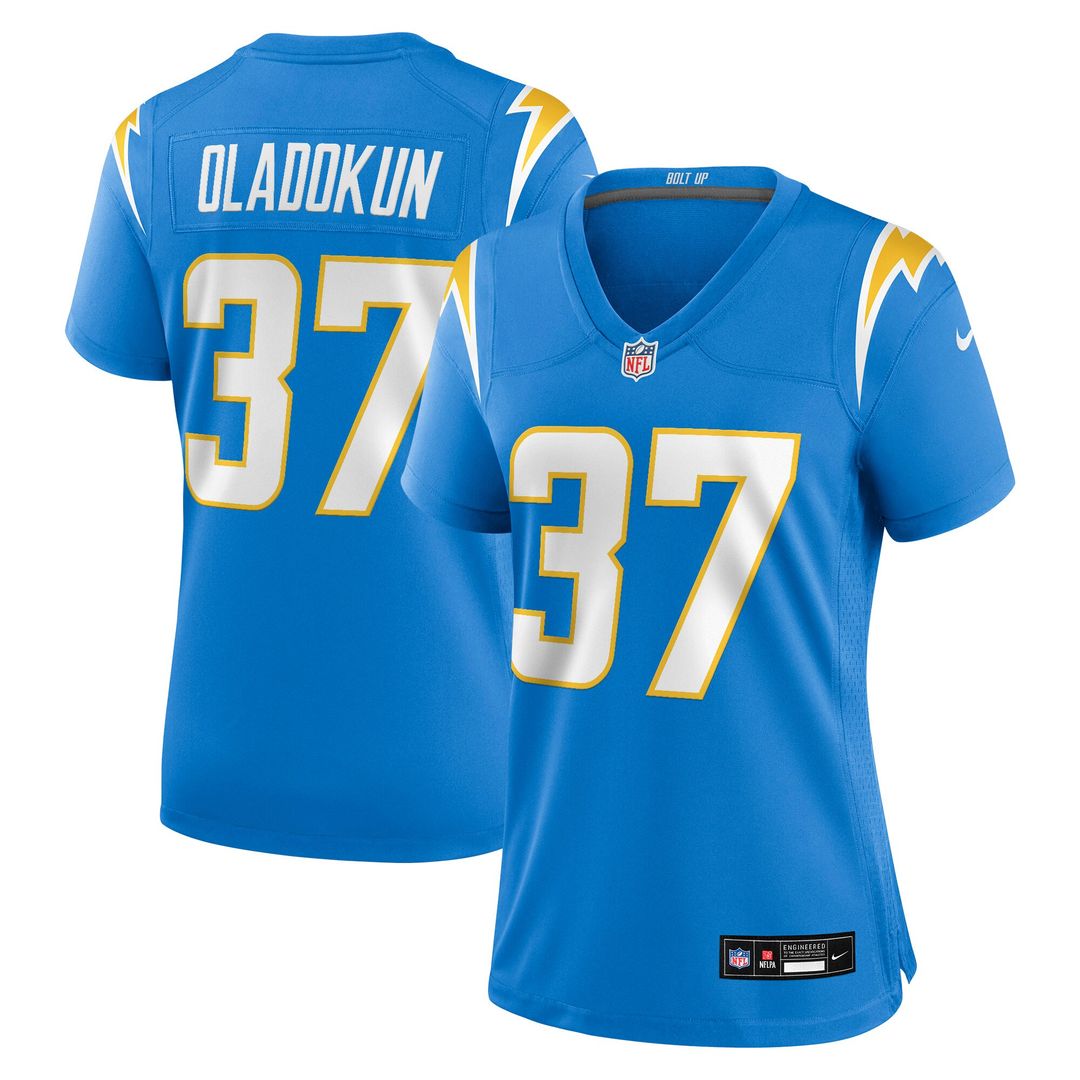Jordan Oladokun Los Angeles Chargers Nike Women's Team Game Official Jersey -  Powder Blue
