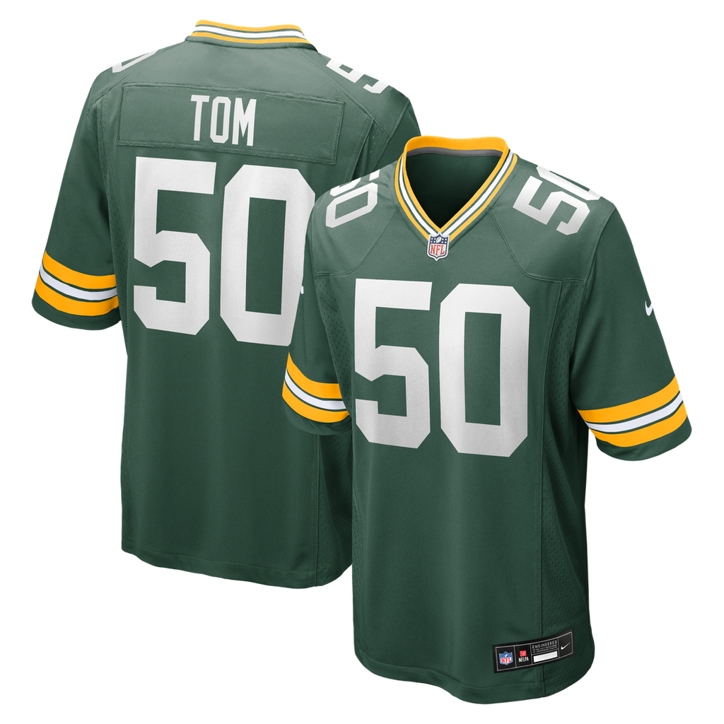 Zach Tom Green Bay Packers Nike Game Player Official Jersey - Green