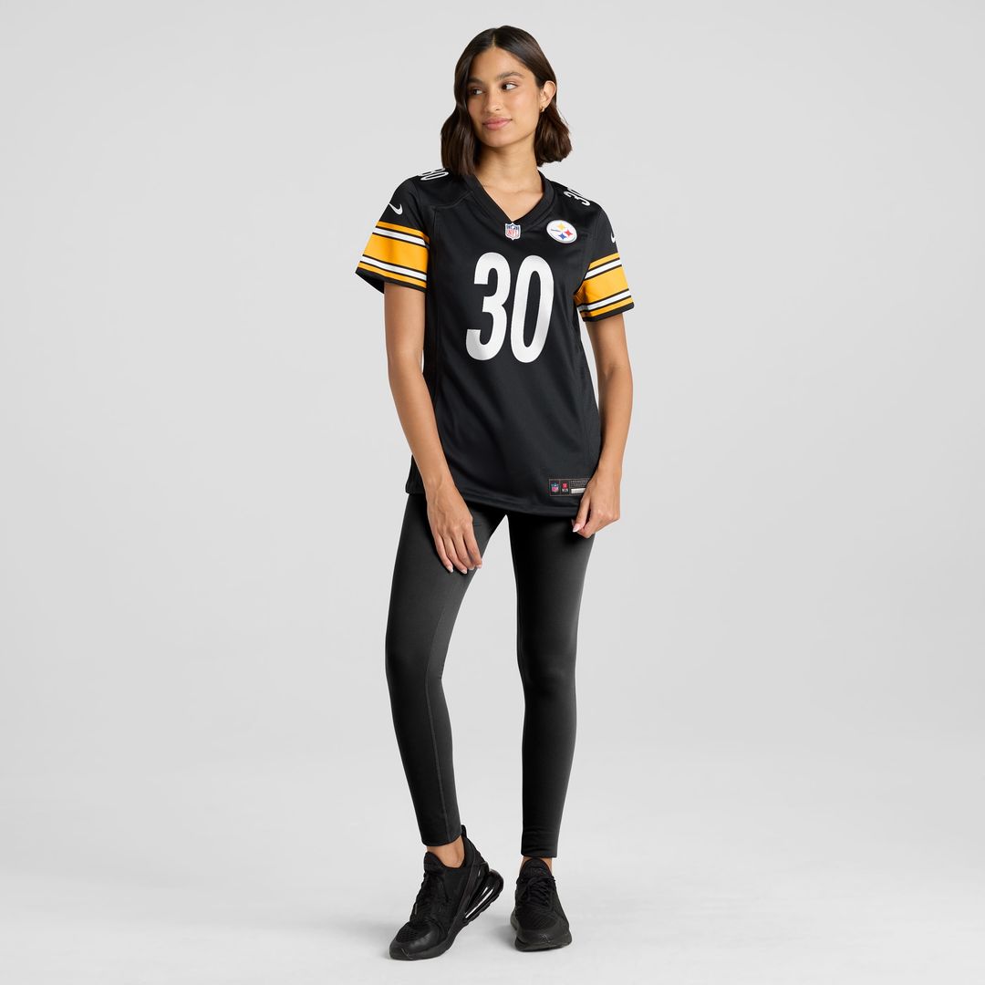 Jaylen Warren Pittsburgh Steelers Nike Women's Game Player Official Jersey - Black