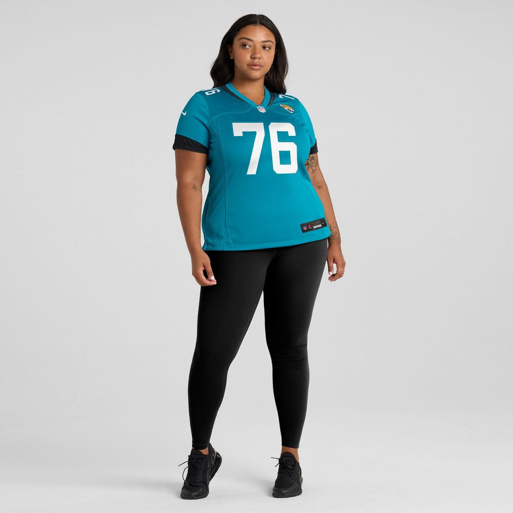 Ezra Cleveland Jacksonville Jaguars Nike Women's  Game Official Jersey -  Teal