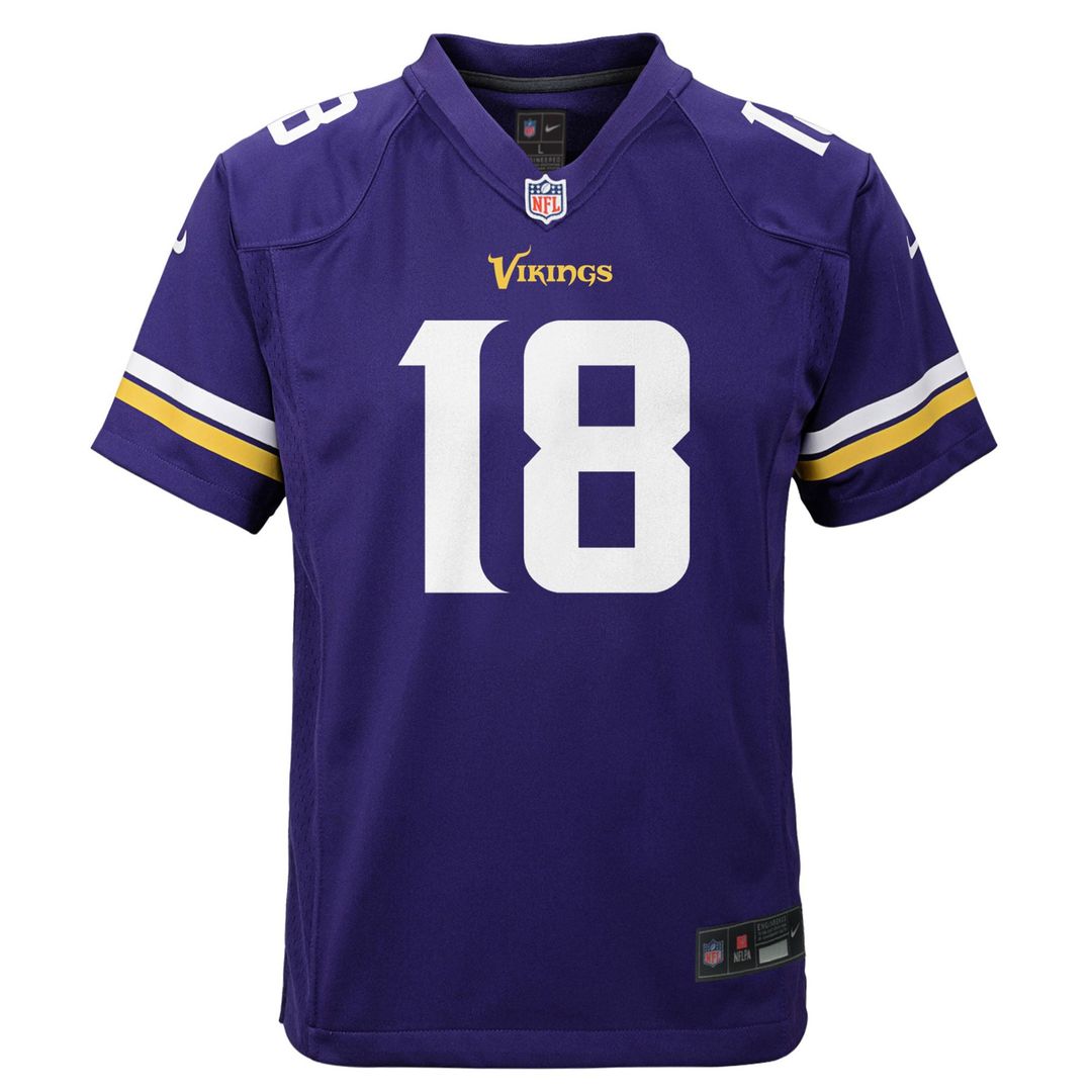 Justin Jefferson Minnesota Vikings Nike Youth Game Jersey - Purple