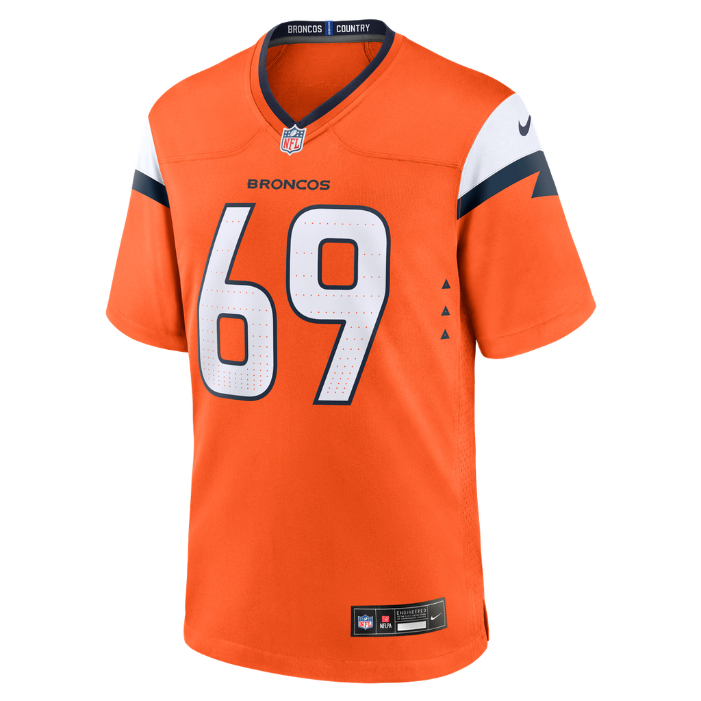 Mike McGlinchey Denver Broncos Nike Team Game Official Jersey -  Orange