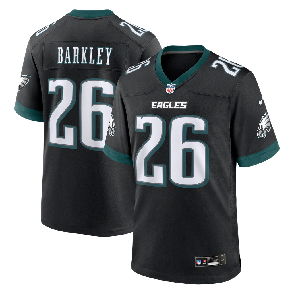 Saquon Barkley Philadelphia Eagles Nike Alternate Game Jersey - Black