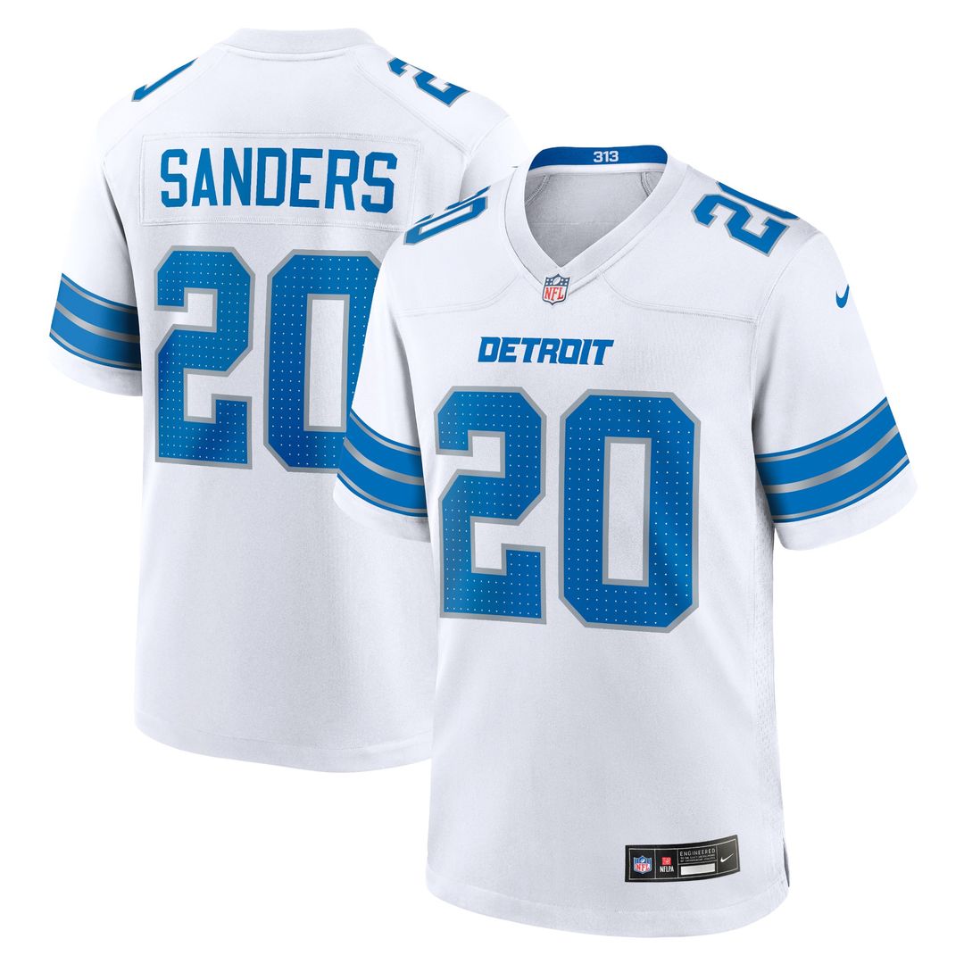 Barry Sanders Detroit Lions Nike 2nd Alternate Retired Player Game Official Jersey - Black
