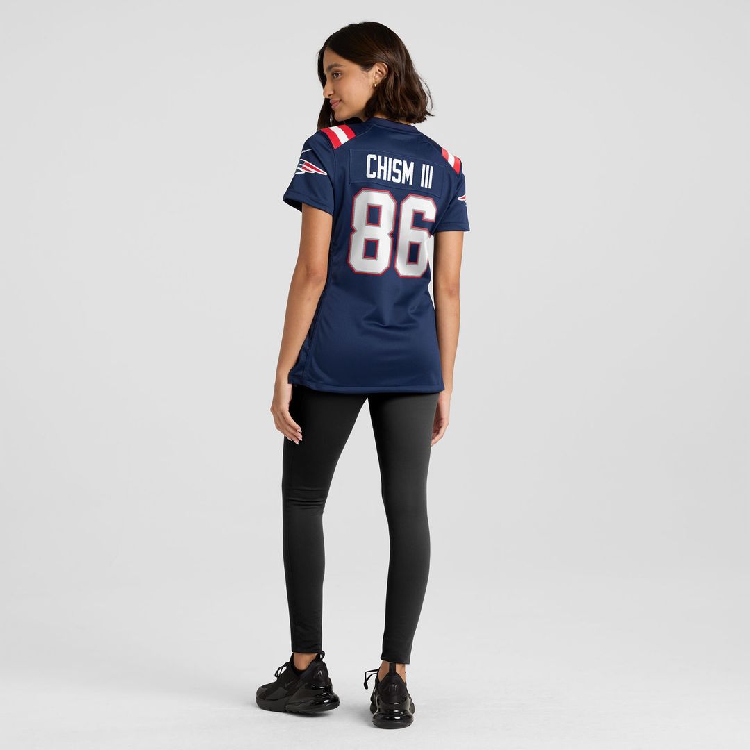 Efton Chism III New England Patriots Nike Women's Team Game Jersey - Navy