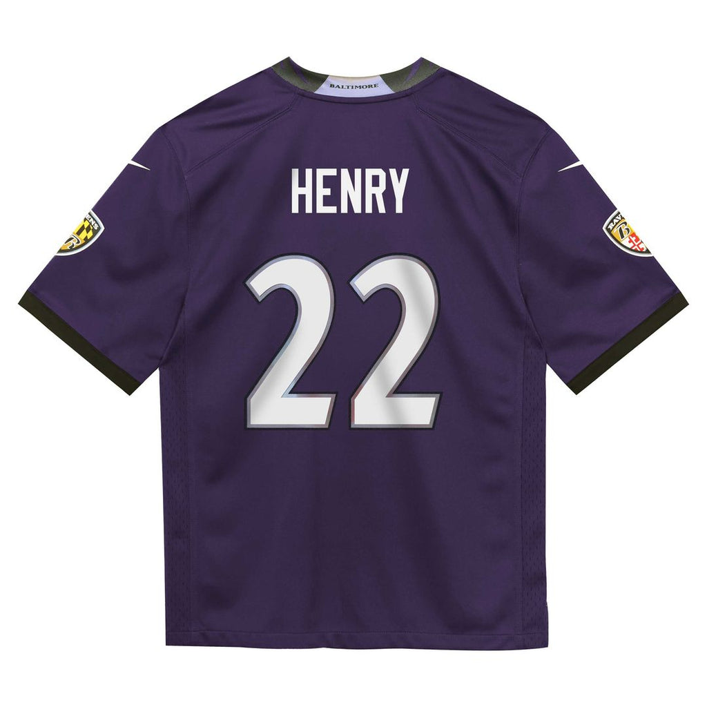 Derrick Henry Baltimore Ravens Nike Toddler Team Game Official Jersey - Purple