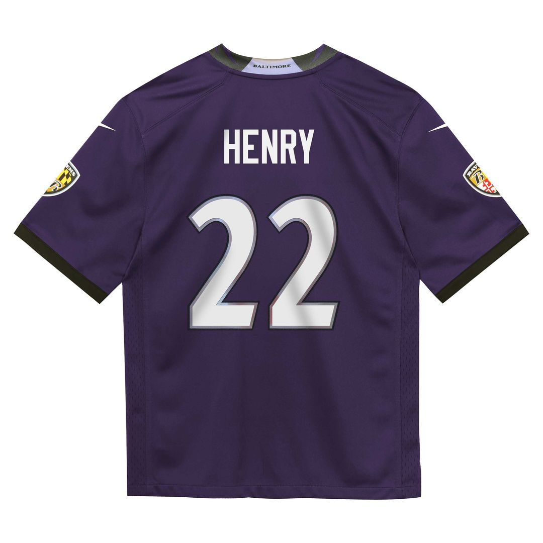 Derrick Henry Baltimore Ravens Nike Toddler Team Game Official Jersey - Purple