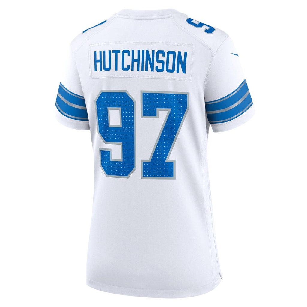 Aidan Hutchinson Detroit Lions Nike Women's Game Official Jersey - White