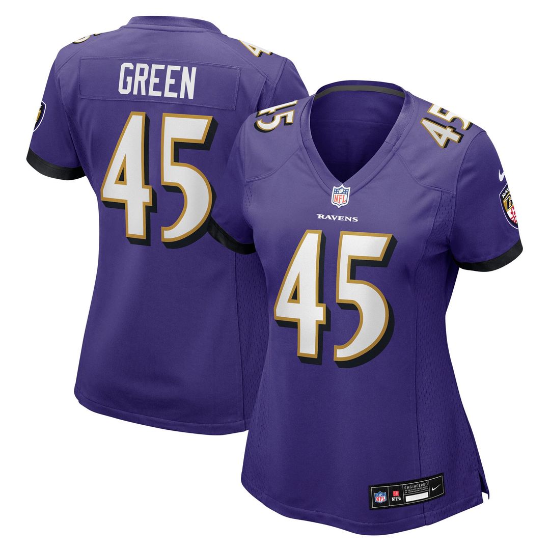 Mike Green Baltimore Ravens Nike Women's Team Game Jersey - Purple