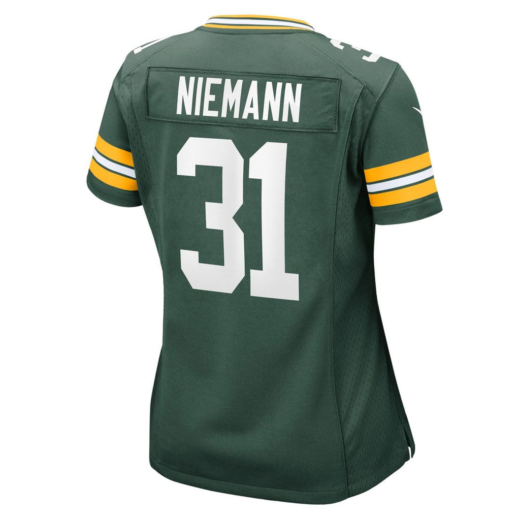 Nick Niemann Green Bay Packers Nike Women's Team Game Official Jersey -  Green