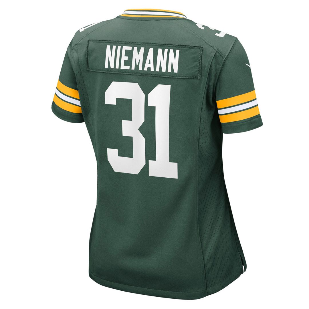 Nick Niemann Green Bay Packers Nike Women's Team Game Official Jersey -  Green