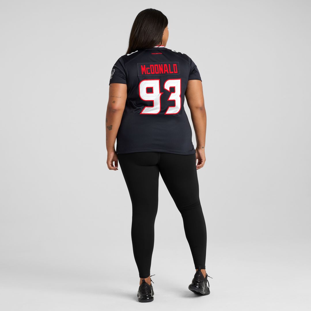 Kayden McDonald Houston Texans Nike Women's Team Game Official Jersey -  Navy