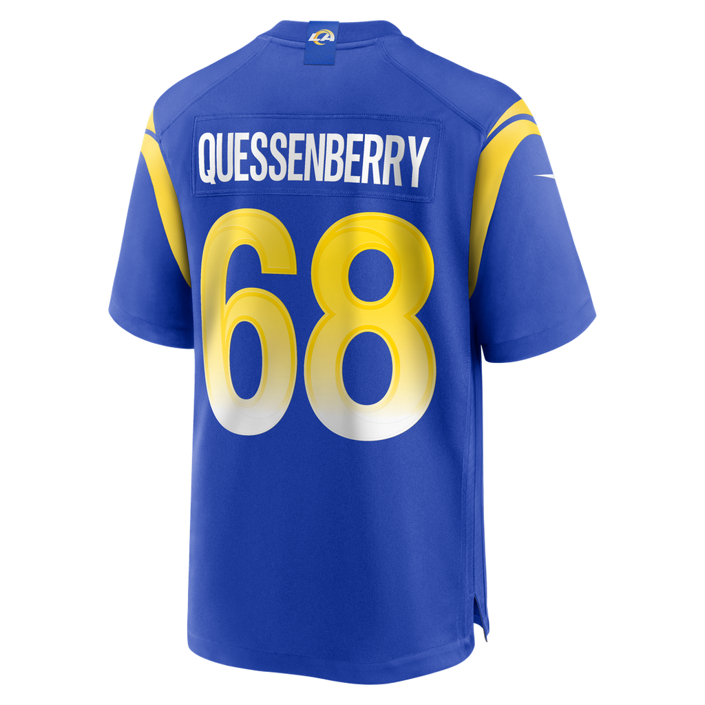 David Quessenberry Los Angeles Rams Nike Team Game Official Jersey -  Royal