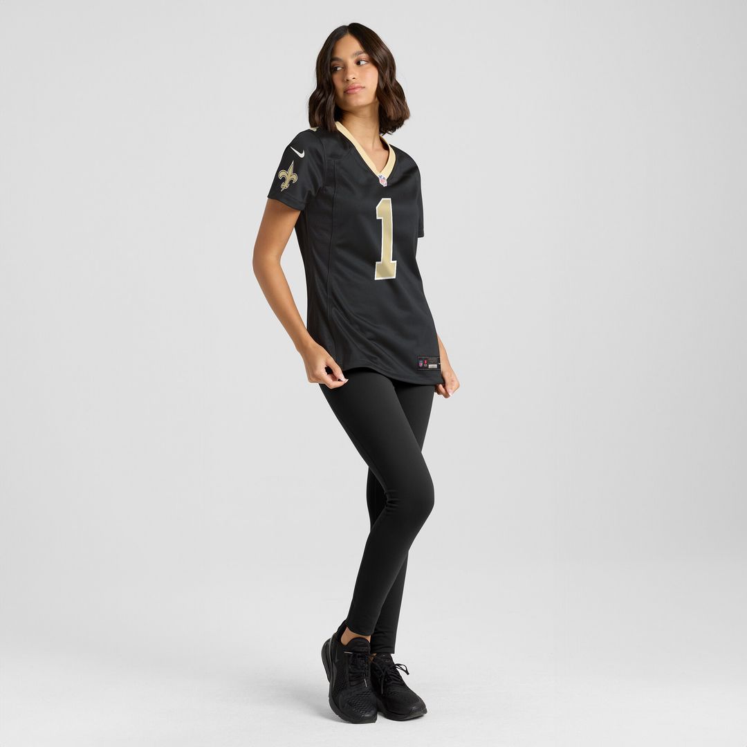 Number 1 Bride New Orleans Saints Nike Women's Game Official Jersey - Black