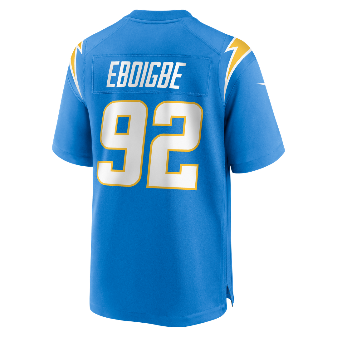 Justin Eboigbe Los Angeles Chargers Nike Team Game Jersey - Powder Blue