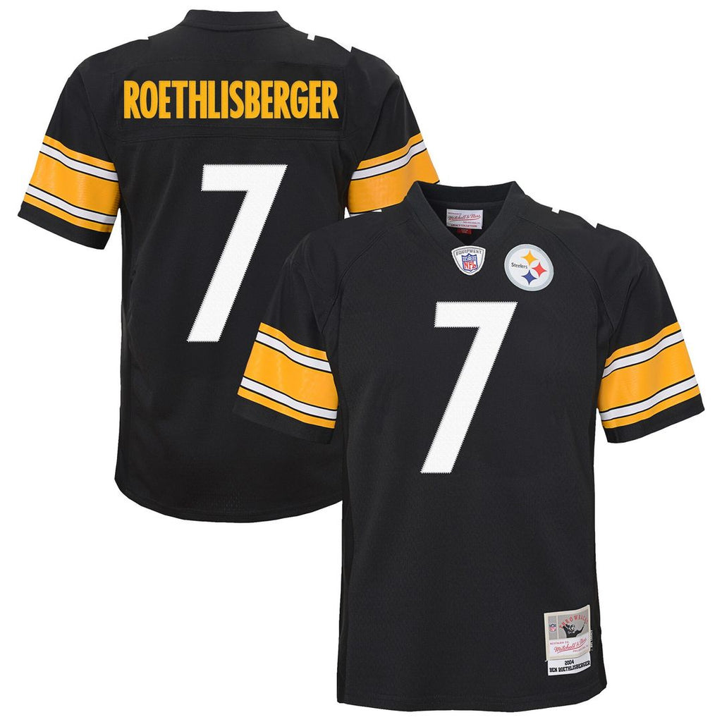 Ben Roethlisberger Pittsburgh Steelers Mitchell & Ness Youth 2004 Legacy Replica Official Jersey - Black
