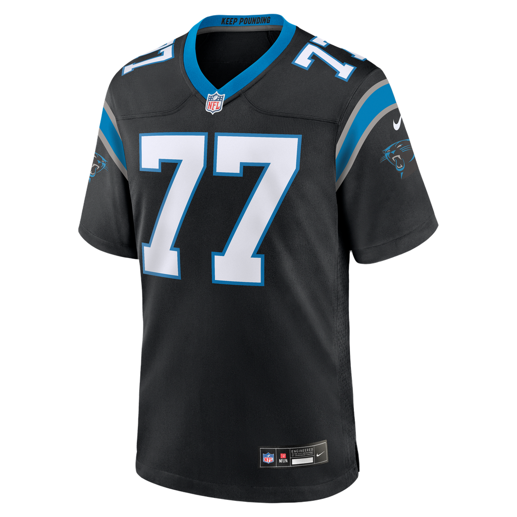 Luke Fortner Carolina Panthers Nike Team Game Official Jersey -  Black