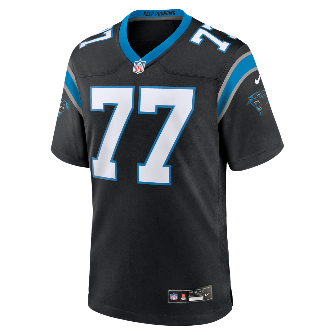 Luke Fortner Carolina Panthers Nike Team Game Official Jersey -  Black