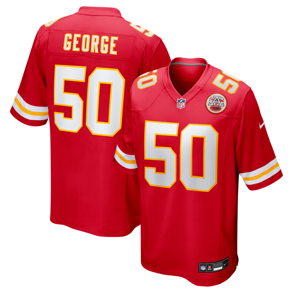 Brandon George Kansas City Chiefs Nike Team Game Jersey - Red