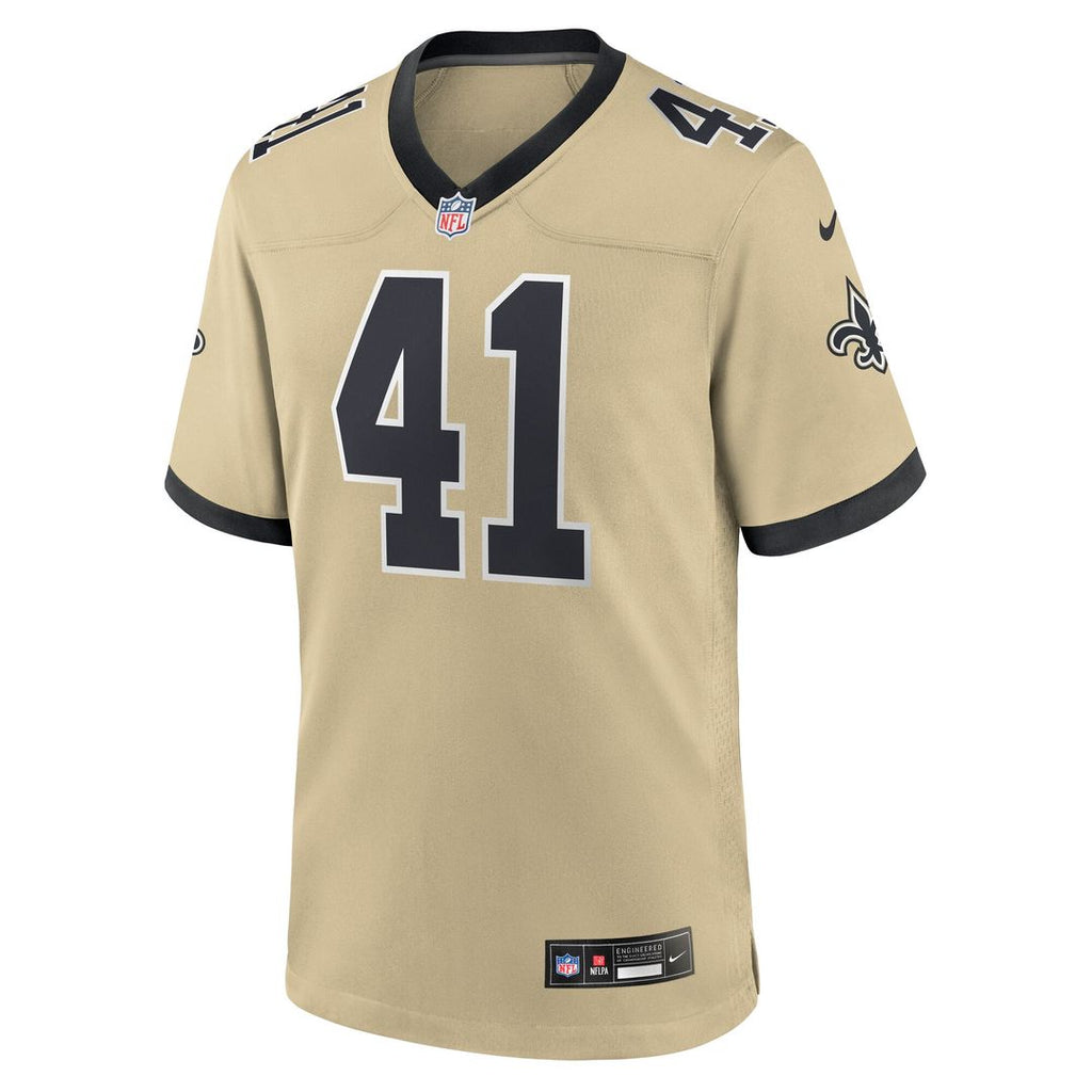 Alvin Kamara New Orleans Saints Nike Game Official Jersey - Black