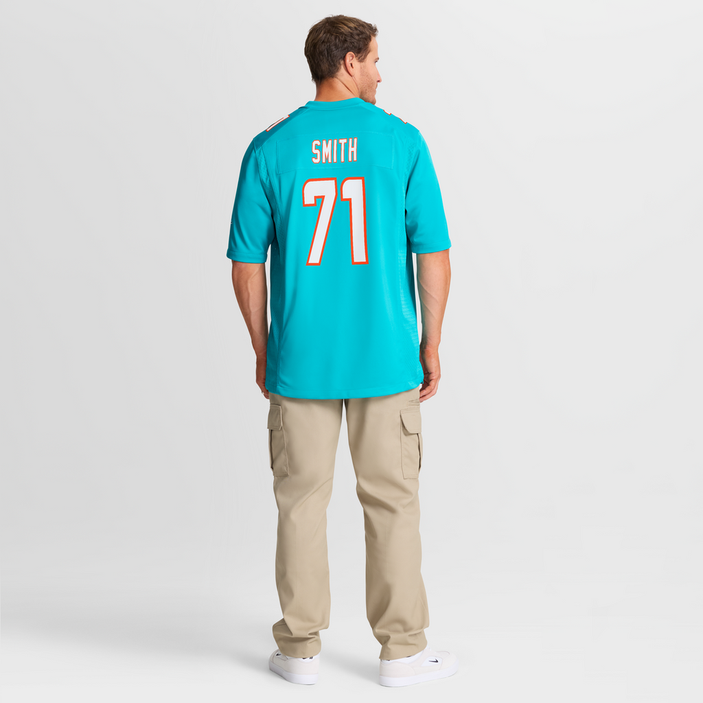 Kion Smith Miami Dolphins Nike  Game Official Jersey -  Aqua