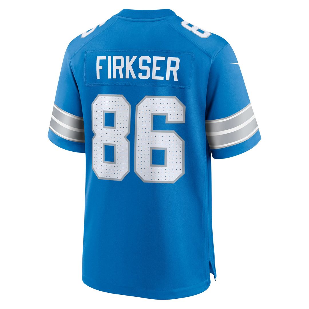 Anthony Firkser Detroit Lions Nike Team Game Official Jersey -  Blue